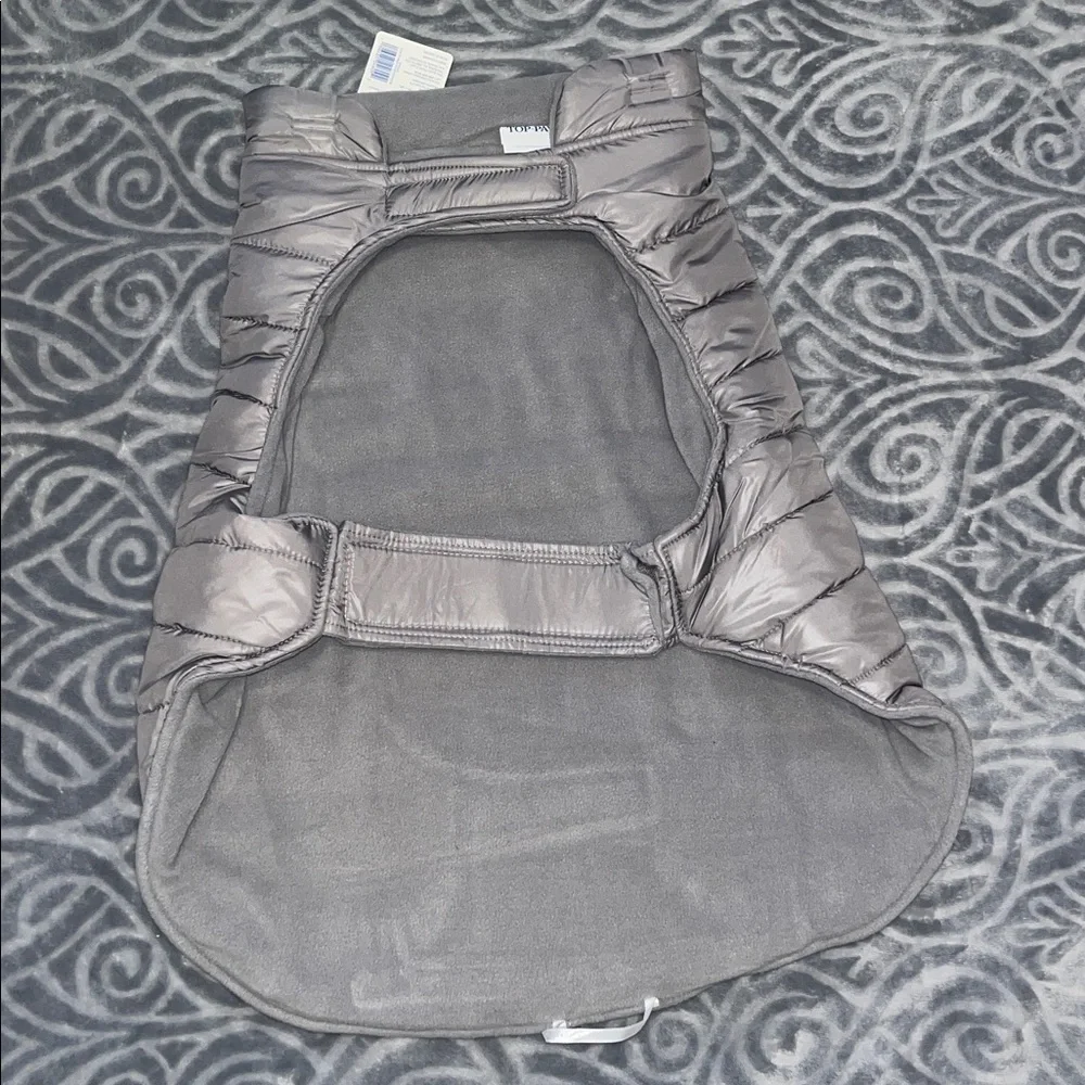 Dog Puffer Jacket by Top Paw in Gray Size XL NWT